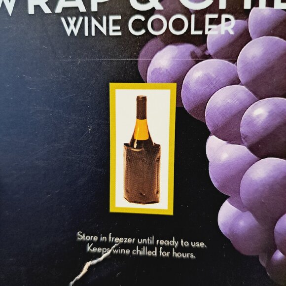 Oenophilia Wine Cooler Wrap and Chill Grape Design - Picture 5 of 5